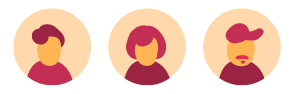abstract-icons, diverse-characters