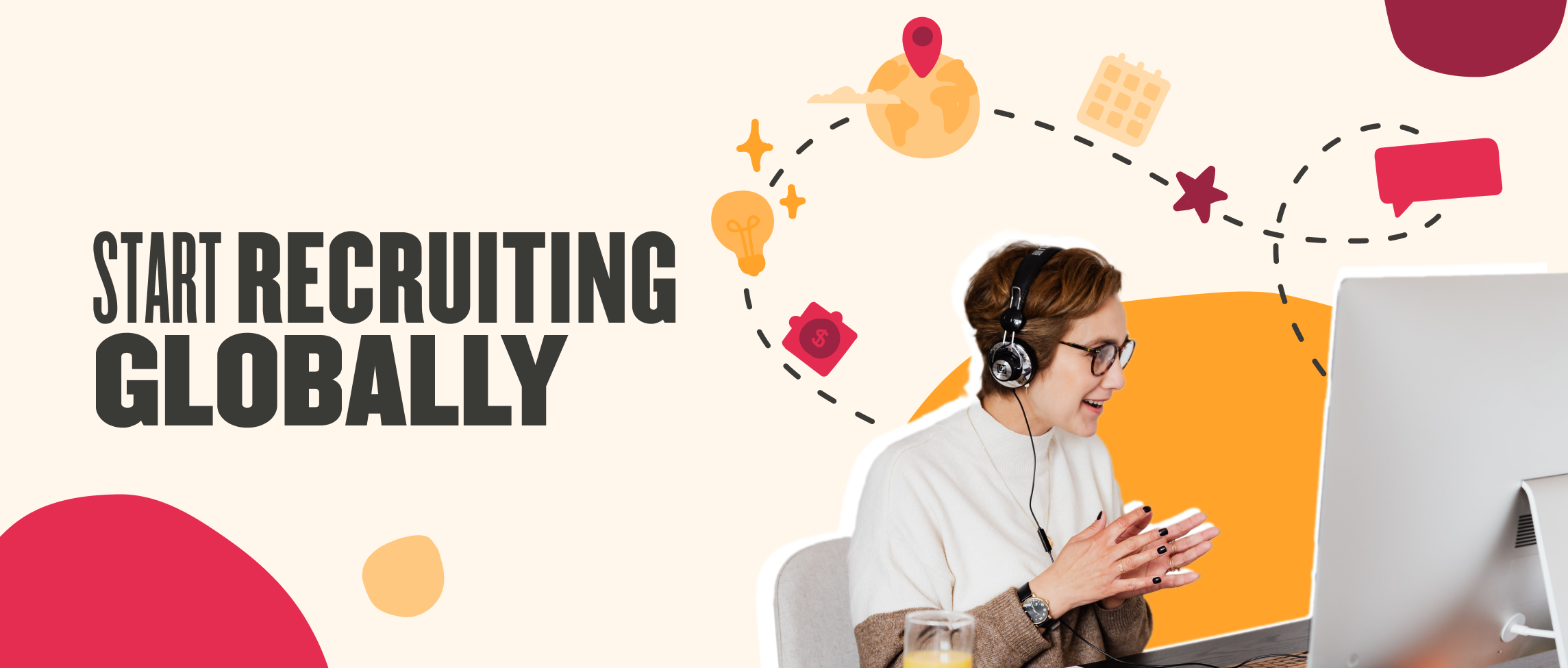 recruitment, global, professional, online, headset, engaged
