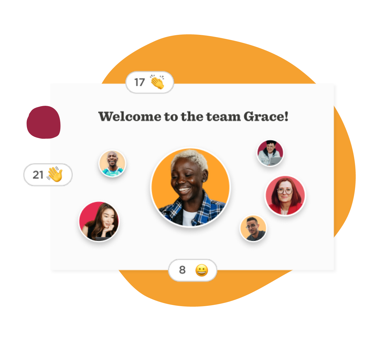 team-welcome, diverse-team-members