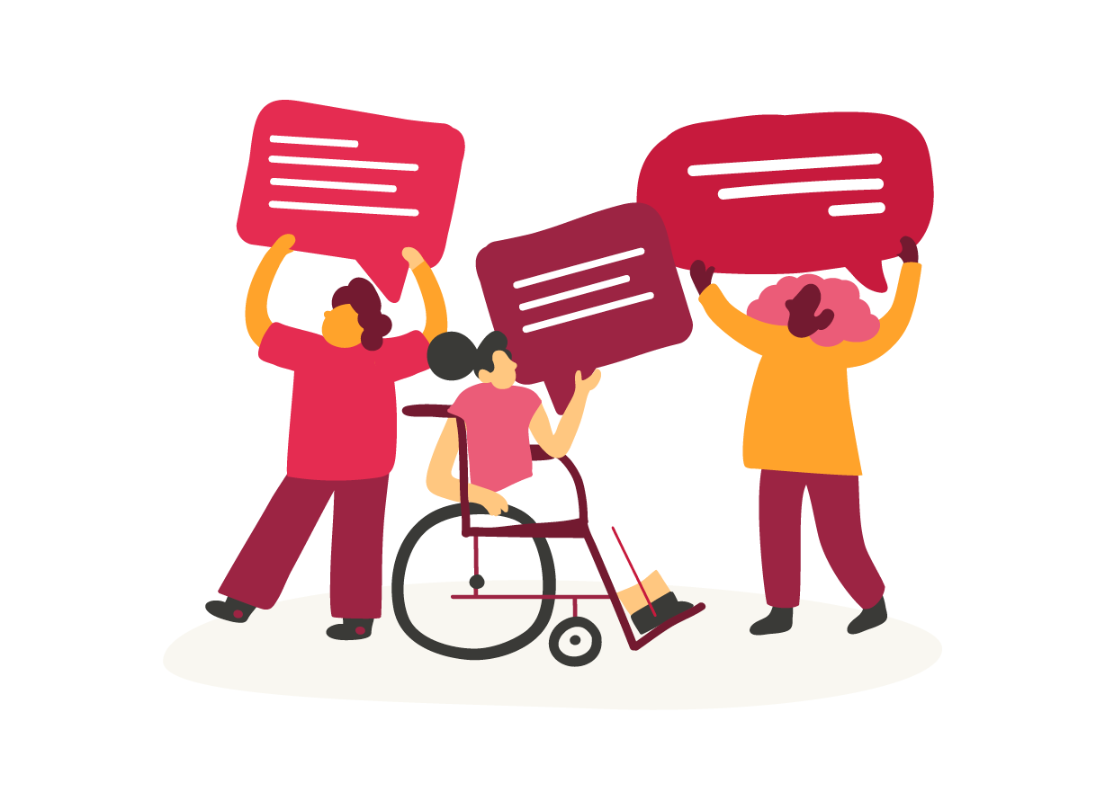 people-holding-signs, diverse-group-inclusion