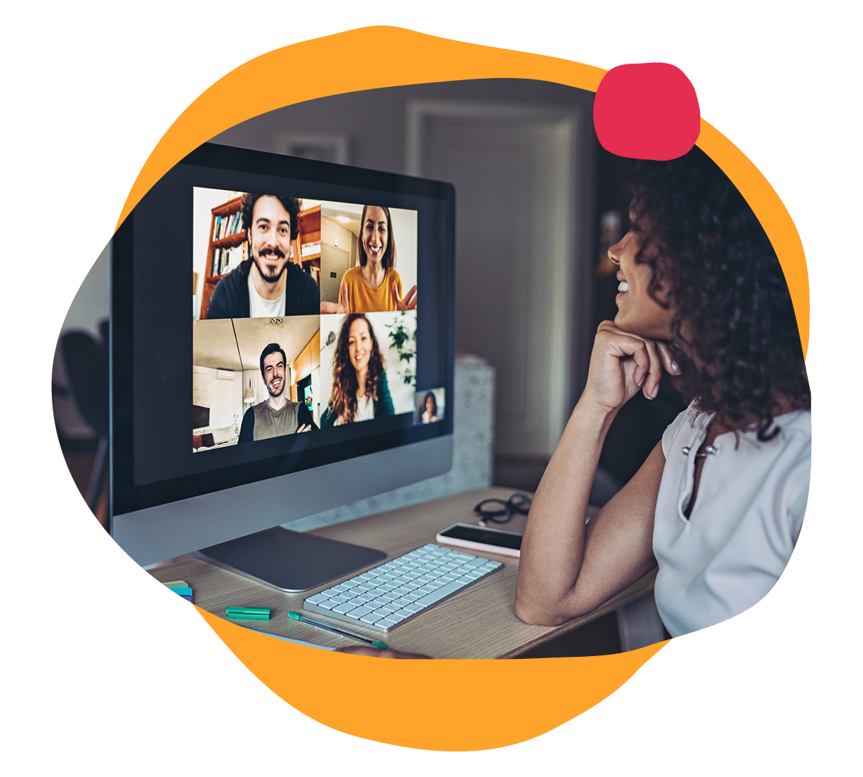 video call, remote teamwork