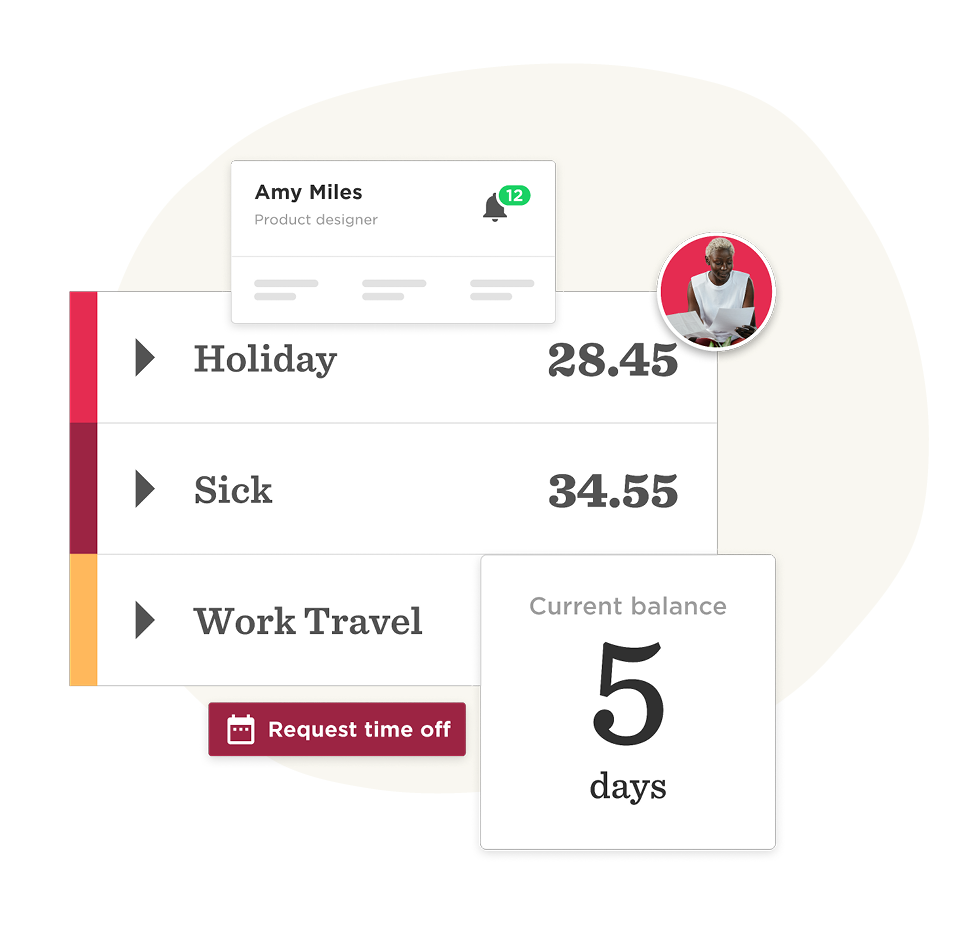 holiday balance, time off request