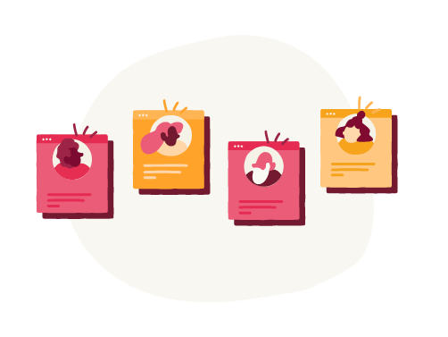 profile_cards, diverse_characters