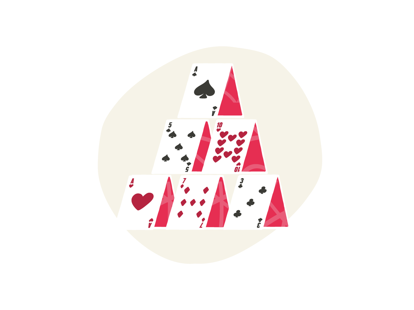 house of cards, playing cards structure