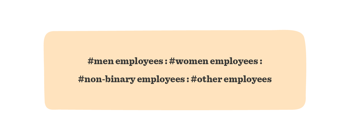#men employees , #women employees , #non-binary employees , #other employees