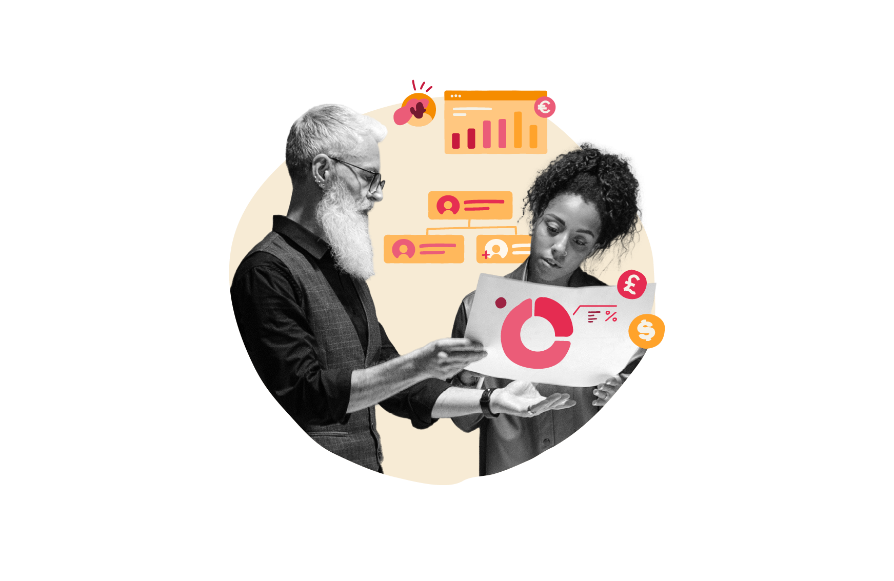 business-people-analyzing-reports, data-analysis-graphics-conversation