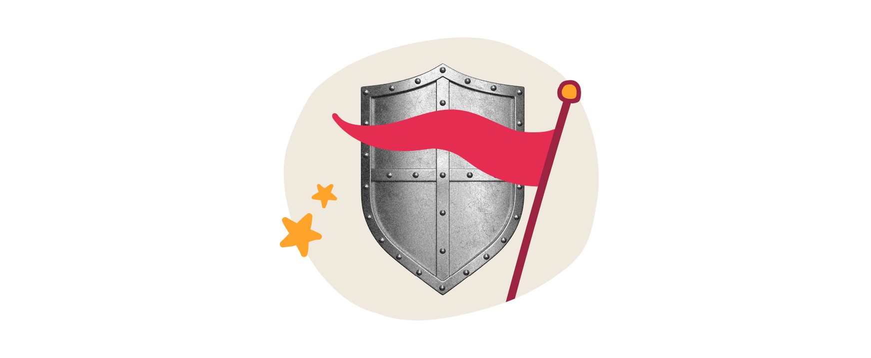 shield, flag