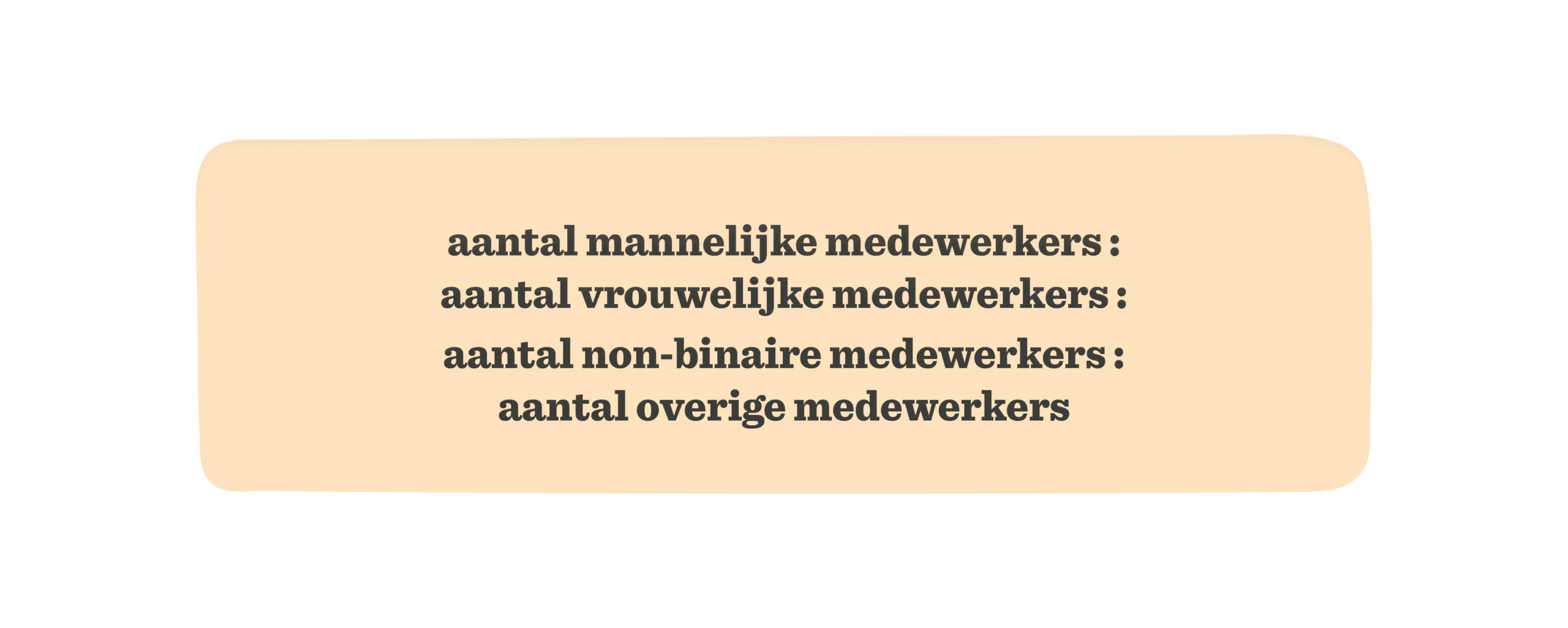 aantal medewerkers - mannelijke, vrouwelijke, non-binaire en overige, diversiteit in medewerkers representatie