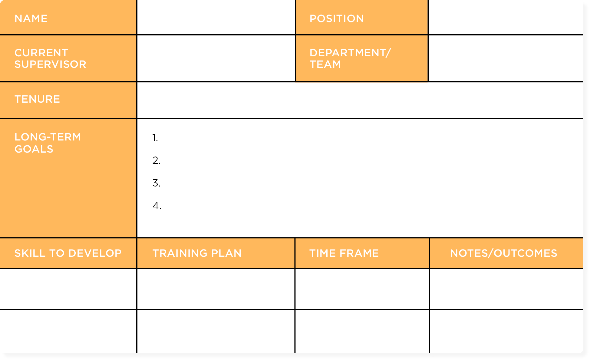 Workforce development plan template