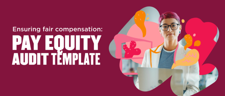 pay equity audit template, ensuring fair compensation visual elements