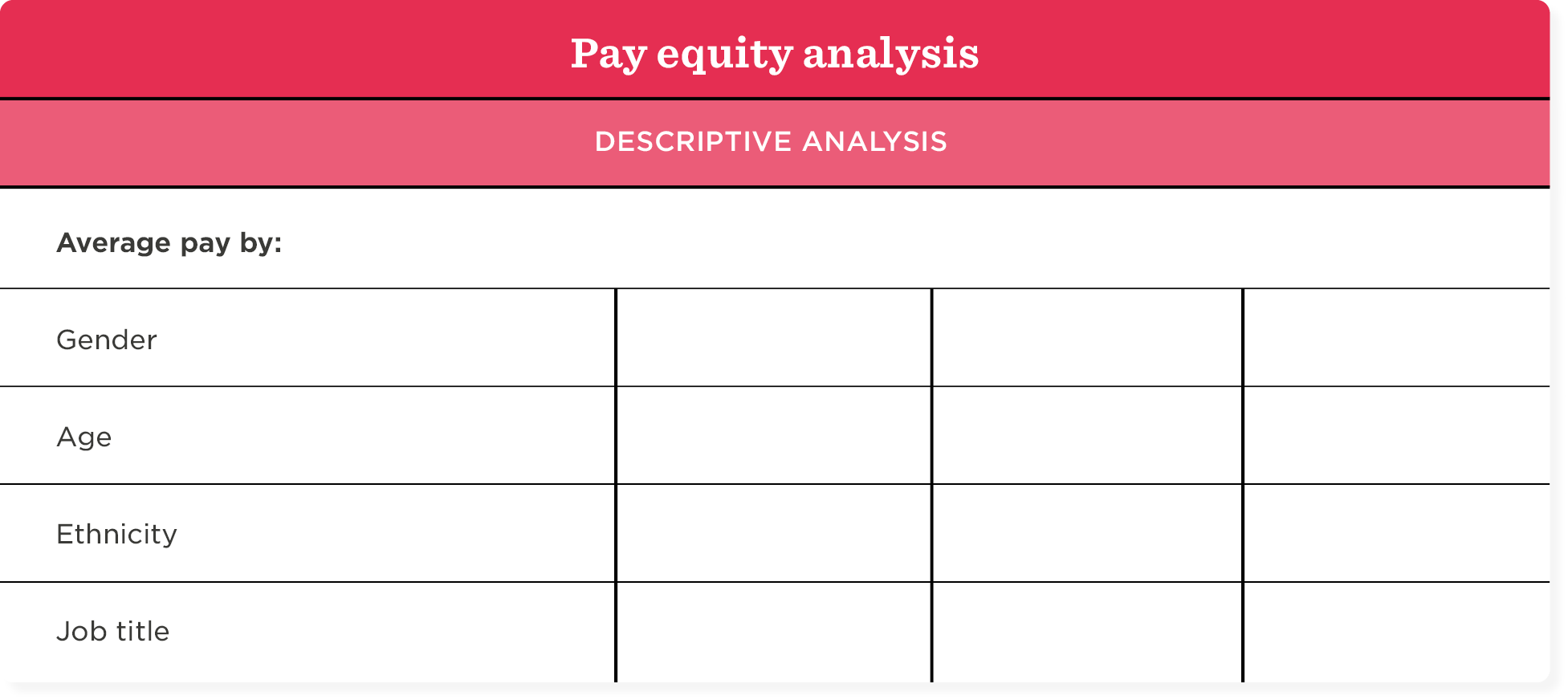 pay equity audit template