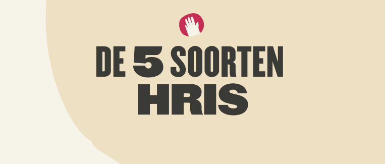 de-5-soorten-hris, hand-icon-background-design