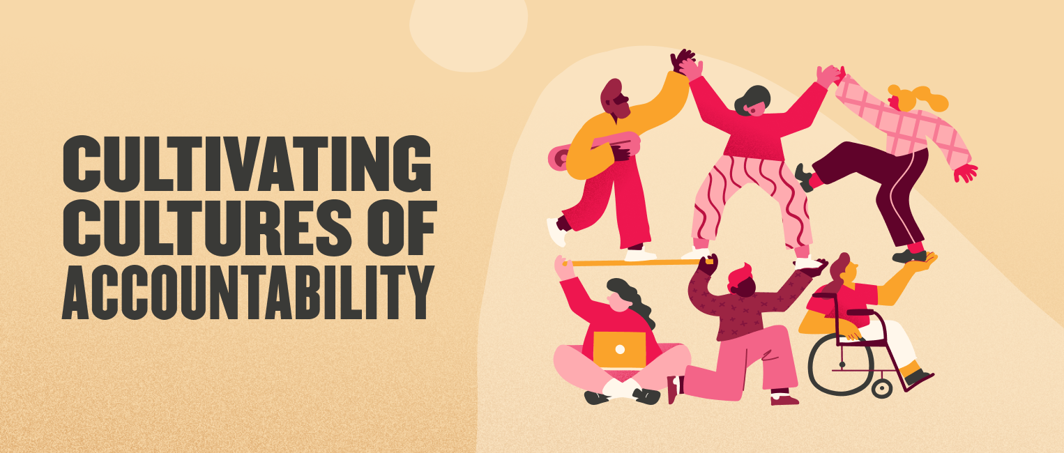 cultivating cultures of accountability, diverse group of people collaborating and supporting each other in a creative, inclusive environment
