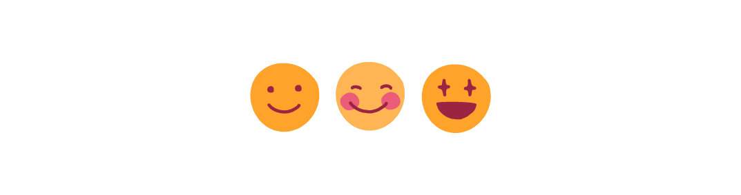 happy emojis, smiling expressions