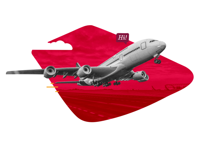 airplane, colorful-background