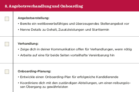 Angebotsverhandlung und Onboarding mit Aufgaben zur Angebotserstellung, Verhandlung und Planung., Onboarding-Plan Aufgaben und Struktur