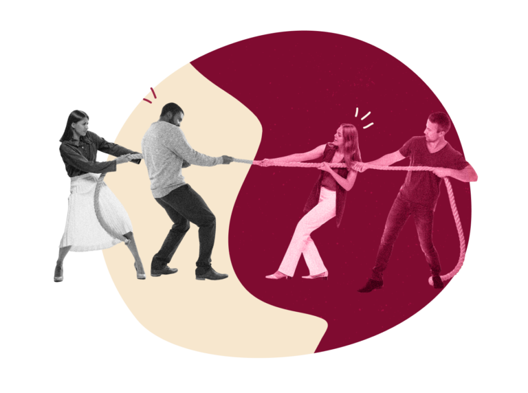 team tug-of-war, conflict resolution exercise