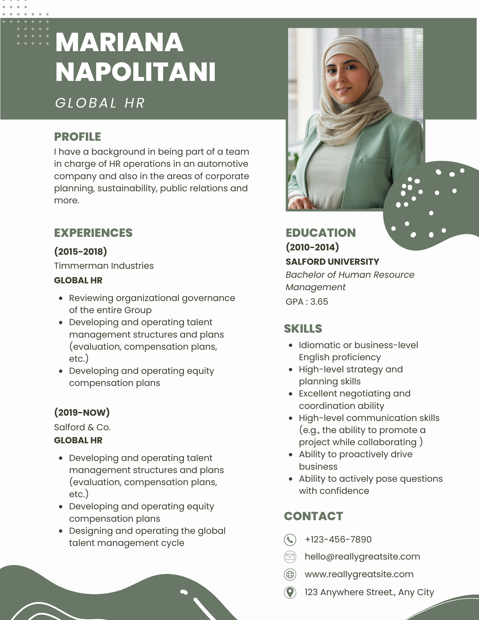 Global HR operations template