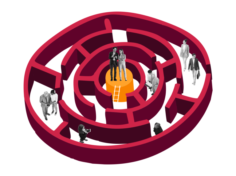 maze, people, collaboration