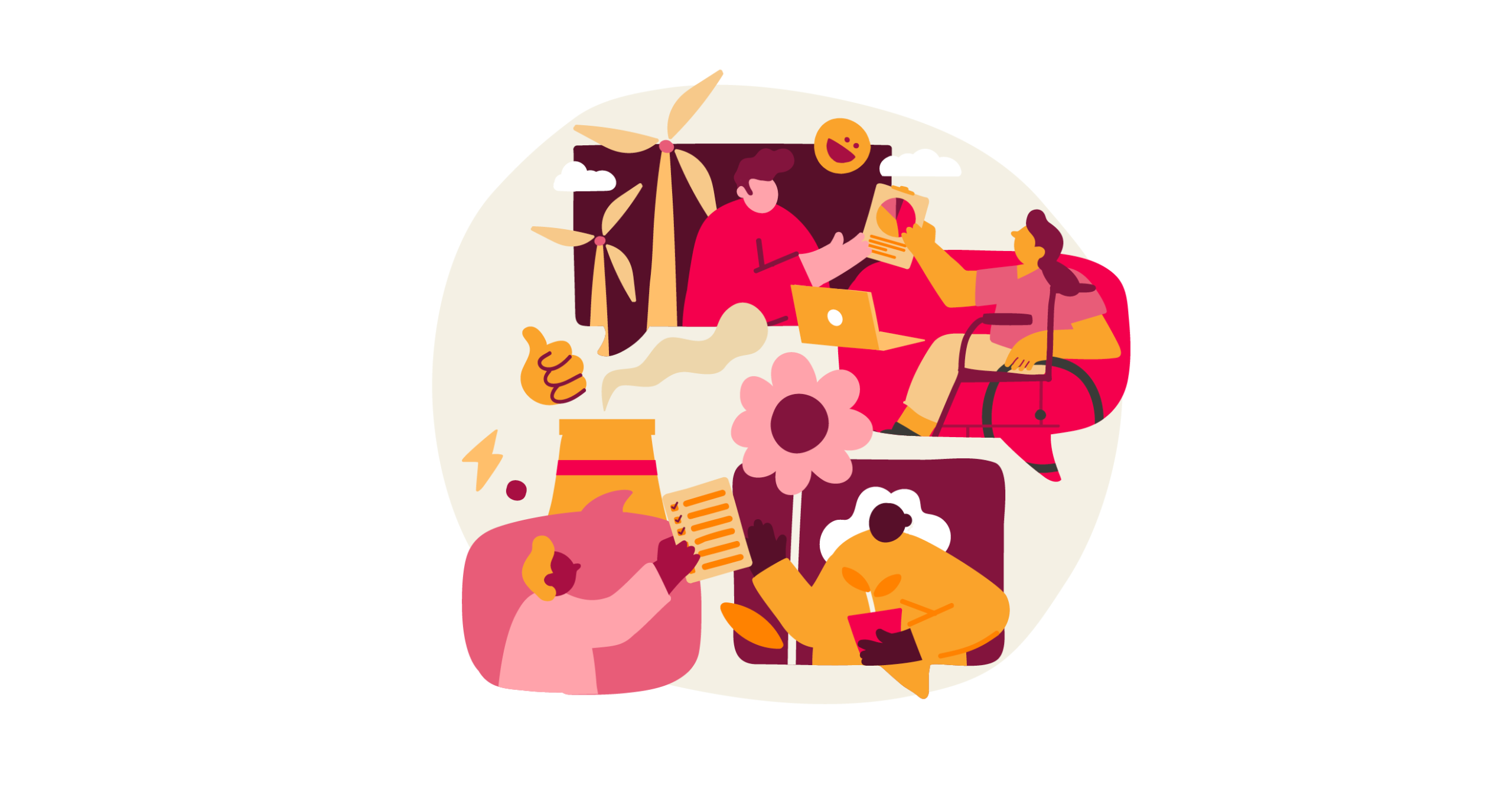 workspace collaboration, digital creativity and teamwork