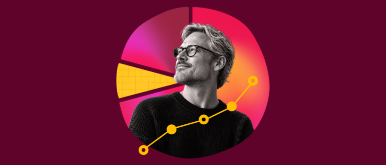person-looking-up, data-analysis-illustration