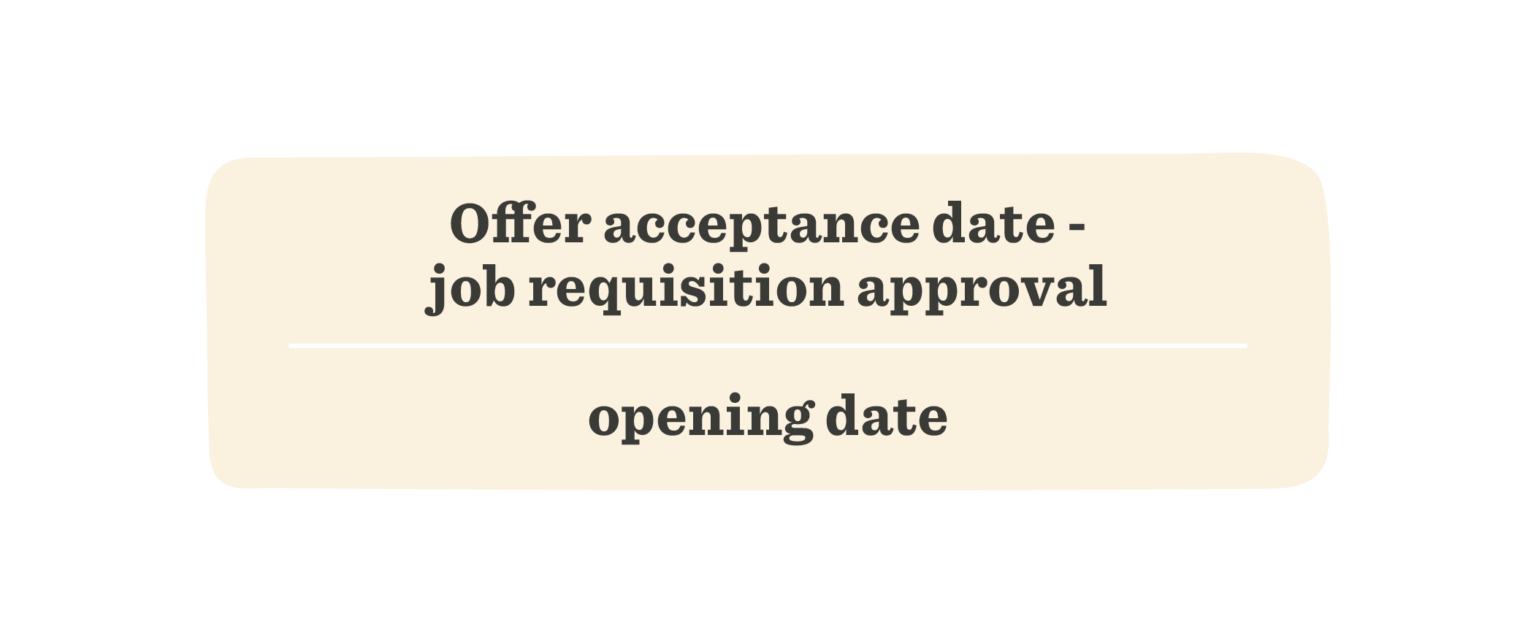 job requisition approval details, offer acceptance and opening date indicators