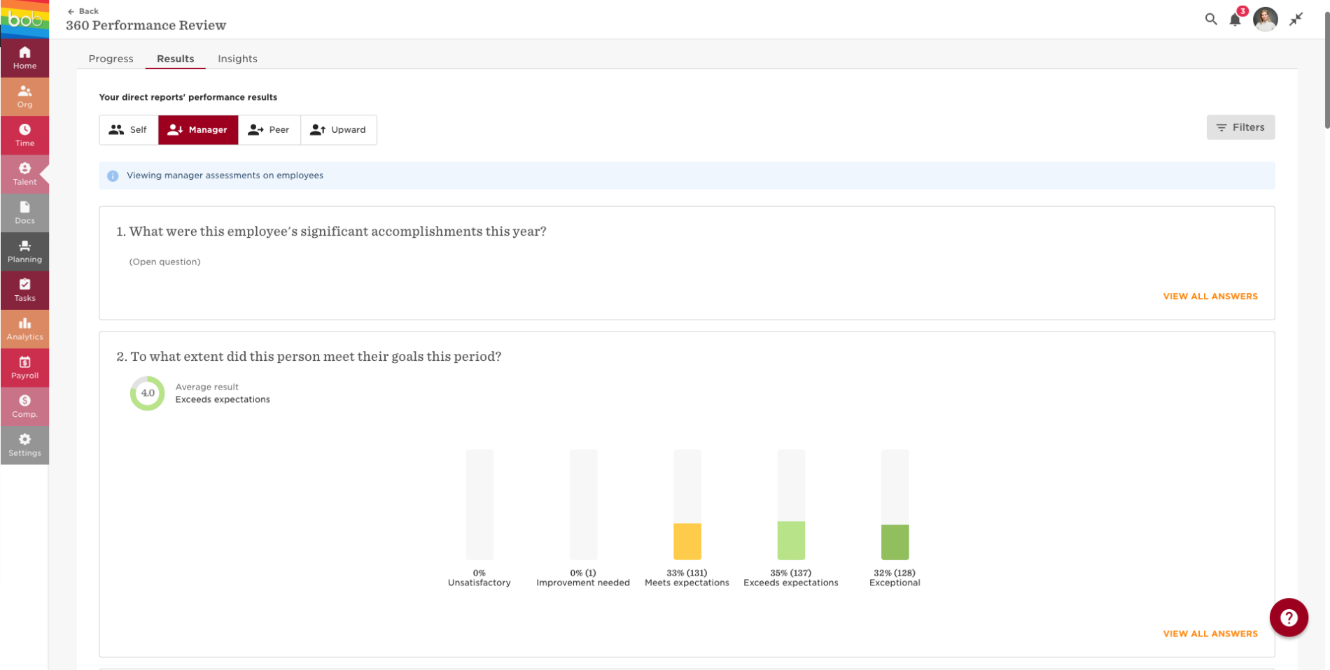 HR Performance Dashboard