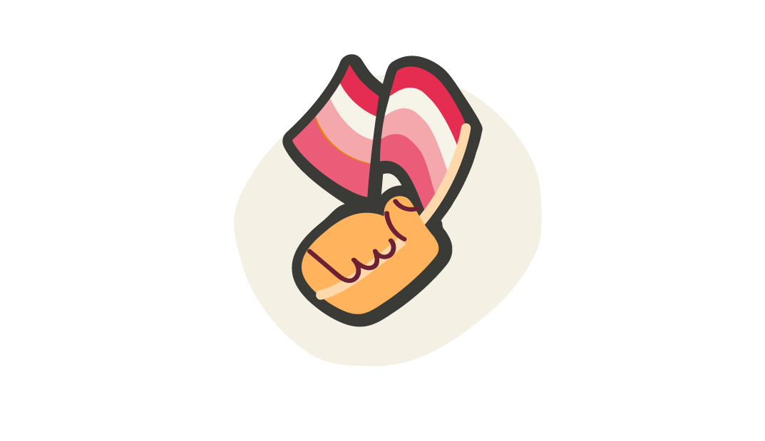 medal illustration with pink ribbon and orange base on a light background, colorful cartoon medal design celebrating achievement