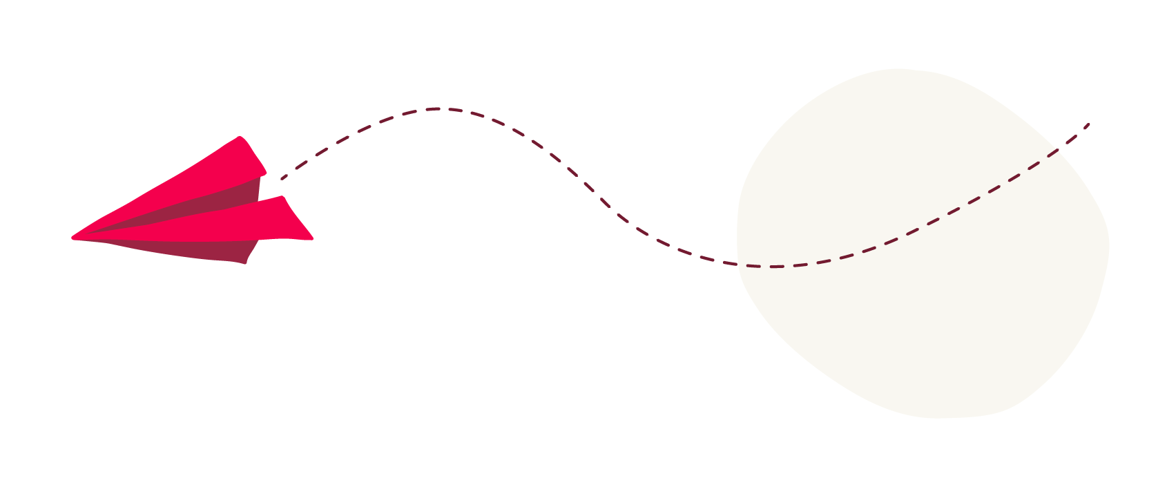 paper airplane, dotted flight path
