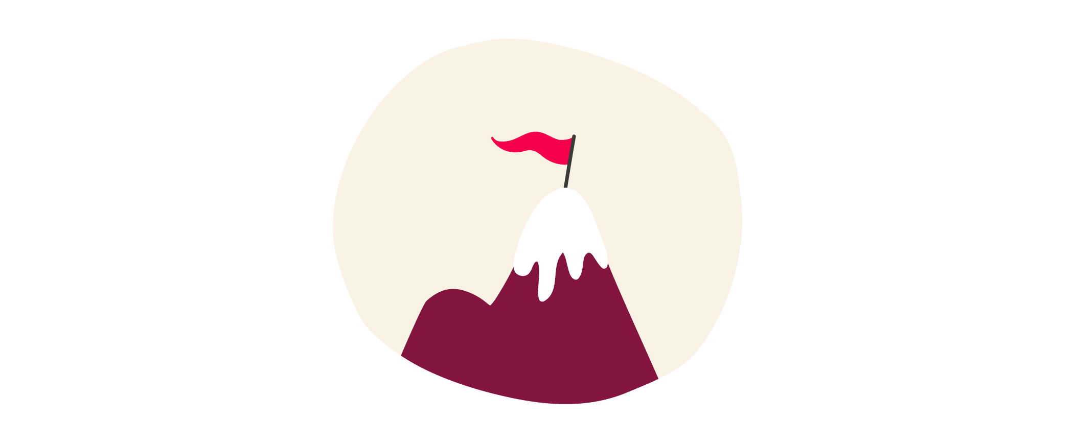 mountain_peak_with_flag, stylized_mountain_and_flag_in_vibrant_colors