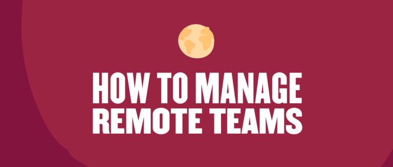 how-to-manage-remote-teams, world-icon-on-red-background