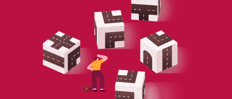building blocks, illustration of decision-making