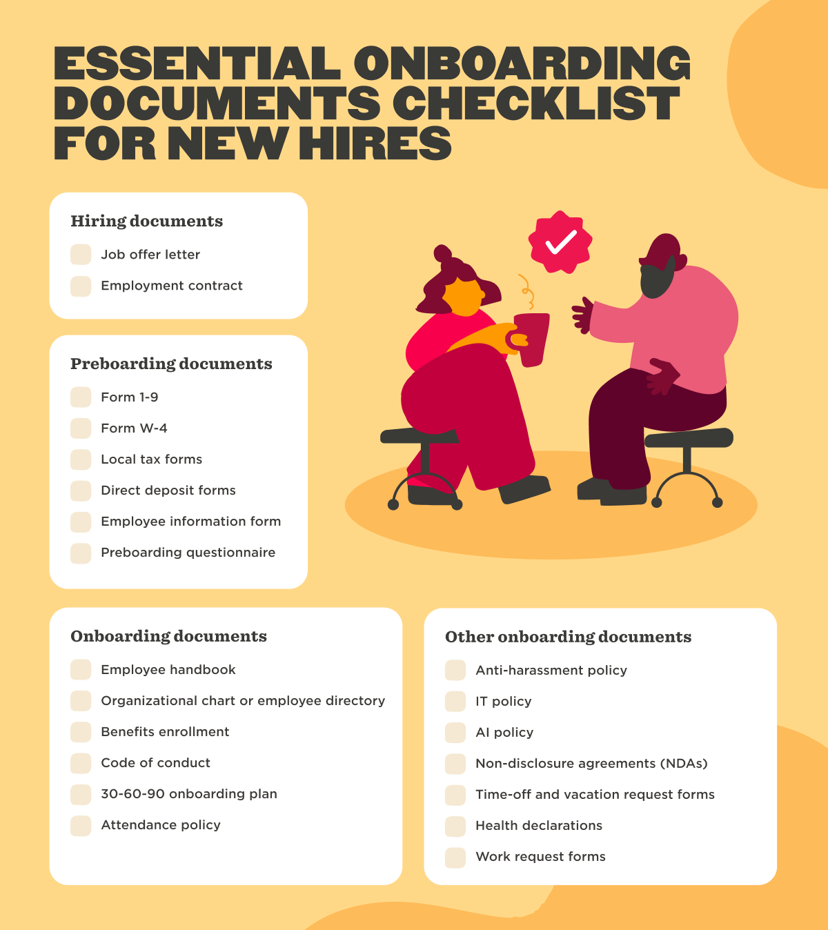 21+ Essential Onboarding Documents For New Hires