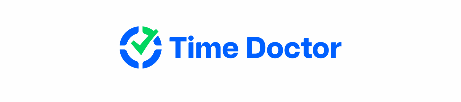 Time Doctor logo on a turquoise background with a checkmark and circular design, representing productivity and time management. Time Doctor, productivity, timetracking