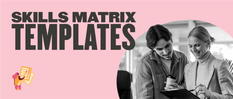 skills matrix templates, collaborating professionals reviewing documents