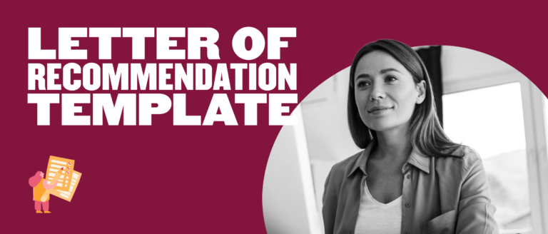 Letter Of Recommendation Template + Tips