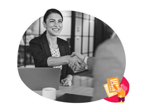 business handshake, professional meeting