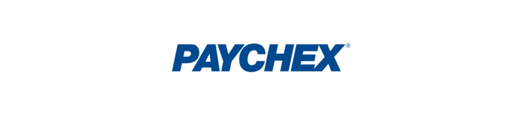Paychex logo in bold blue uppercase letters