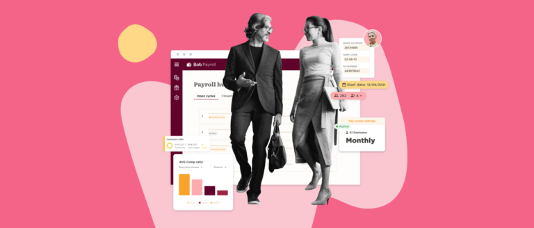 business-people-walking, payroll-dashboard-modern-design