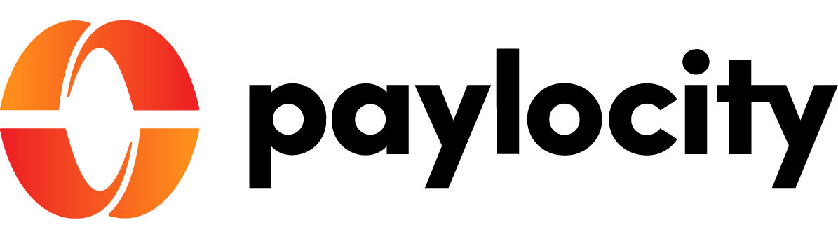 Paylocity logo with a red and orange swirl icon beside black text.