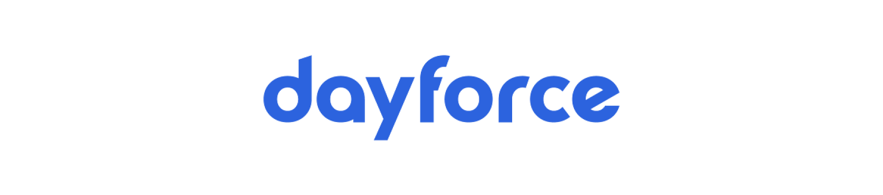 dayforce logo in blue on a white background, symbolizing innovative workforce management solutions, innovative HR technology branding
