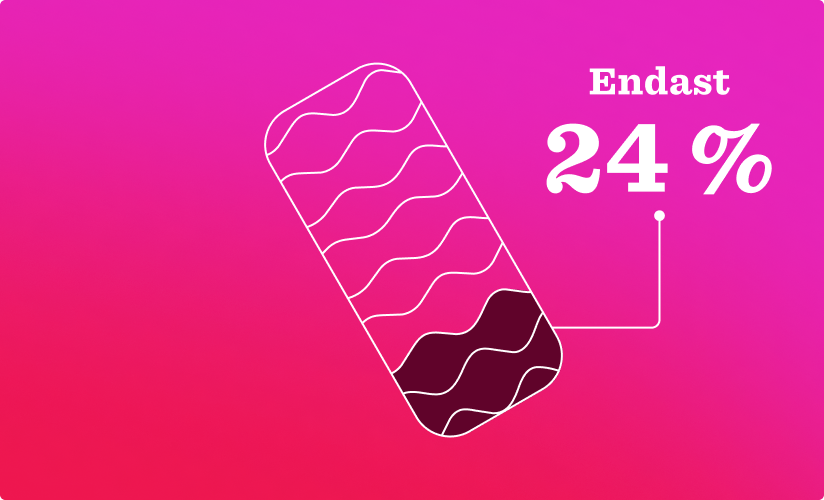 battery level 24%, modern gradient background