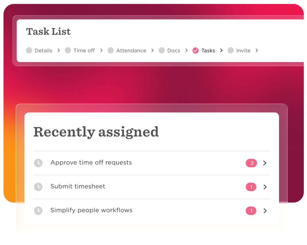 Task management interface displaying task list and recently assigned tasks with notifications for updates. , task management, recent tasks