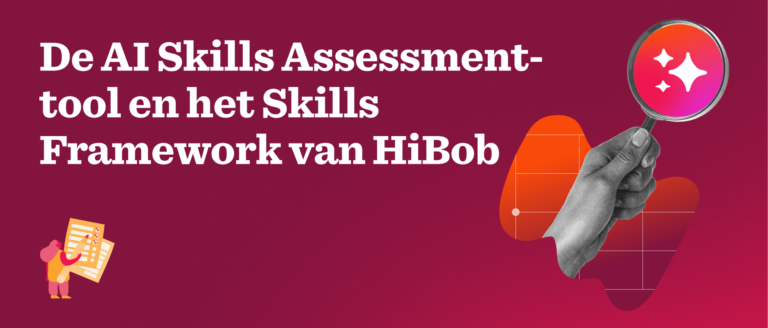 AI Skills Assessment tool and Skills Framework presented with a magnifying glass and playful graphics in vibrant colors. , AI, SkillsFramework