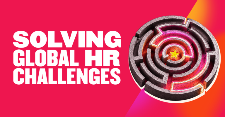 solving hr challenges, maze graphic on bright background