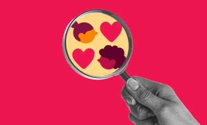 magnifying-glass-with-hearts, colorful-icons-on-background