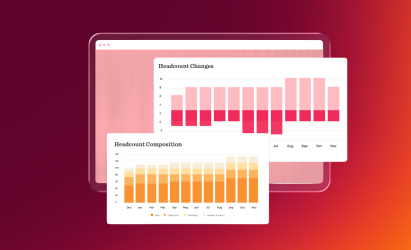 graphical data visualization, handcount trends and composition charts