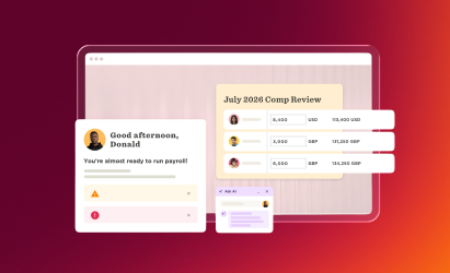payroll notifications, compensation review dashboard