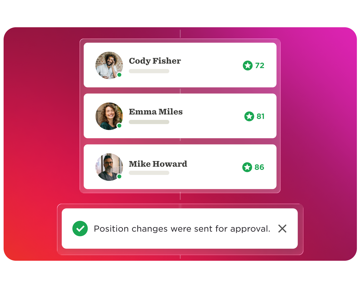 user, employee, approval