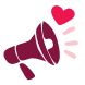 megaphone, love